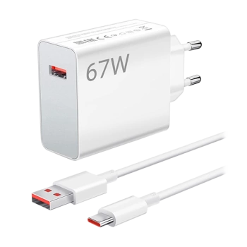 Punjač Xiaomi 67W Hyper Combo USB-a bijeli