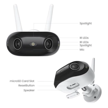 Reolink IP Kamera Elite Series W740, 8MP, 4K, vidno polje 180°, 24/7, 30m IR, Ai pretraga