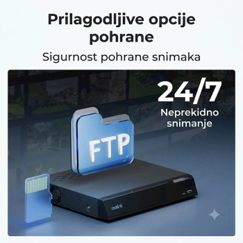 Reolink Ip Kamera serija P330P 4K, Zunanja, 180°, POE