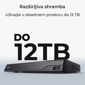 Reolink NVR snimač NVS8-12MB4 4K, 12MP, 8 kanalni NVR, 2TB HDD, 4x kamera POE