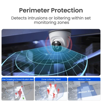 Reolink Smart IP Kamera 8MP 4K 125° Dome RP-PCT8M, IR 30m, POE, AI video