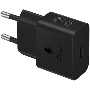 Samsung 25W Fast Charging USB-C Power Adapter Black (cable included)