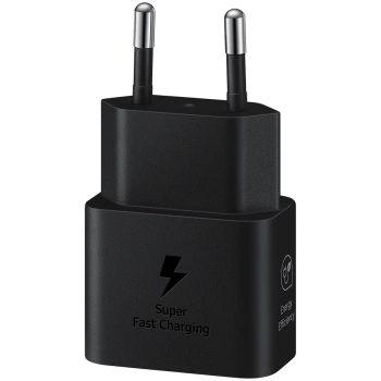 Samsung 25W Fast Charging USB-C Power Adapter Black (cable included)