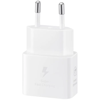 Samsung 25W Fast Charging USB-C Power Adapter White (cable not included)