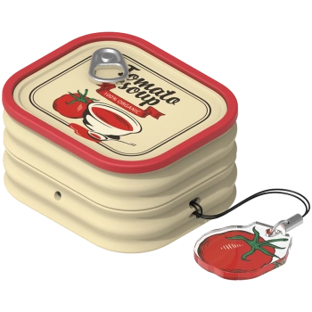 Samsung Galaxy Buds4 / Buds4 Pro Food Can Case Red