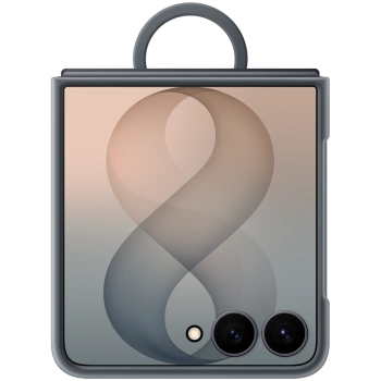 Samsung Galaxy Flip8 Silicone Ring Magnet Case Black