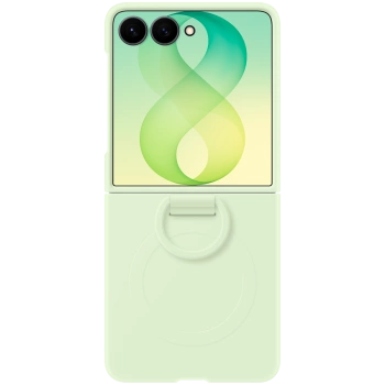 Samsung Galaxy Flip8 Silicone Ring Magnet Case Green