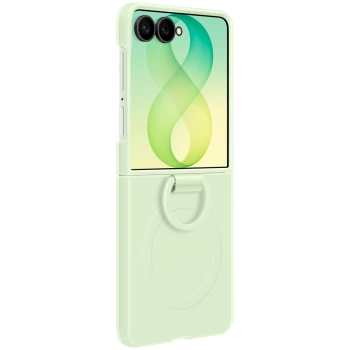 Samsung Galaxy Flip8 Silicone Ring Magnet Case Green