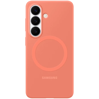 Samsung Galaxy S26 Silicone Magnet Case Coralred