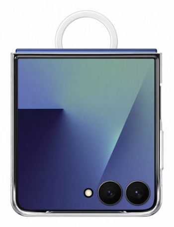 Samsung Galaxy Z Flip7 Ring Case (Clear) Transparent