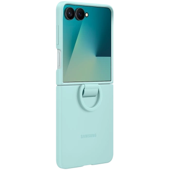 Samsung Galaxy Z Flip7 Ring Case (Silicone) Mint