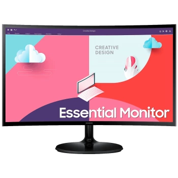 Samsung Monitor 27", Zakrivljeni, FullHD, HDMI, VGA - LS27C364EAUXEN