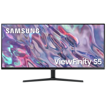 Samsung Monitor 34", UWQHD, Viewinfinity S5, HDMI, DisplayPort - LS34C500GAUXEN