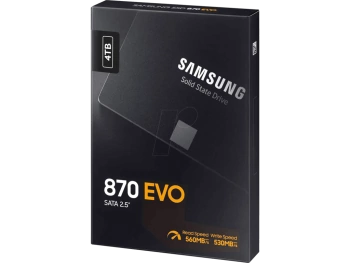 Samsung SSD 4TB 870 EVO2.5'' SATA3;V-NAND MLC560MB/s read,530MB/s write