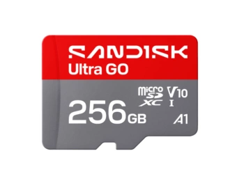 SanDisk Micro SD 256GB Ultra GO, 140 MB/s A2+ SD adapter