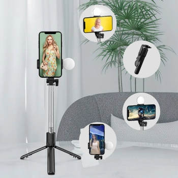 Selfi štap i tripod WR1YXS telescopic 0.71m with lamp