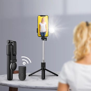Selfi štap i tripod WR1YXS telescopic 0.71m with lamp