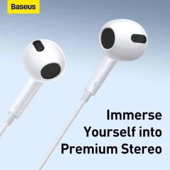 Slušalice Baseus Encok H17 sa kablom 3.5mm bijele