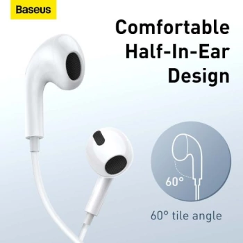 Slušalice Baseus Encok H17 sa kablom 3.5mm bijele