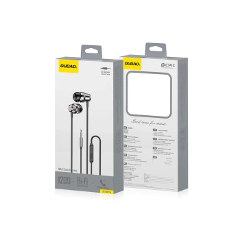 Slušalice Dudao X10PRO wired earphones 3.5mm crne
