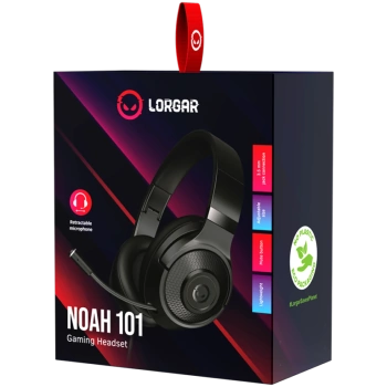 Slušalice gaming s mikrofonom LORGAR Noah 101 3.5mm crne