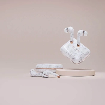Slušalice Happy Plugs Air 1 plus TWS white marble