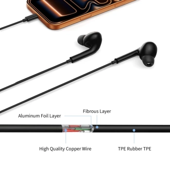 Slušalice Tech-Protect Ultraboost Core G3 3.5mm Mini Jack Earphone crne