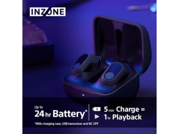 Sony gaming slu BT INZONE budsbežične; 360 Spatial Sound;24h baterija; AI mikrofon; boja crna