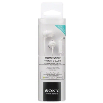 Sony slušalice EX-15 bijele,in-ear, mikrofon