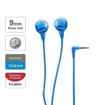 Sony slušalice EX-15 Blue