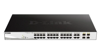 Switch DLINK 28-Port Gb PoE Smart Mnged + SFP DGS-1210-28P/E