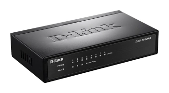 Switch DLINK 8-Port PoE Fast Ethernet Unmnged Desktop