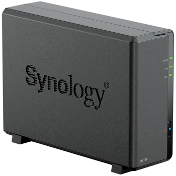 Synology DiskStation DS124 1-Bay NAS, CPU 4-core 1.7 GHz, 1 GB DDR4, 1 x 1Gbe LAN, 2 x USB 3.2