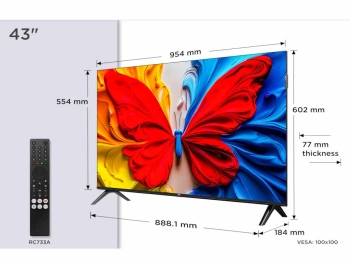 TCL 43"S5K FHD QLED TV60 Hz HDR 10 Android TV;Dolby Digital Plus