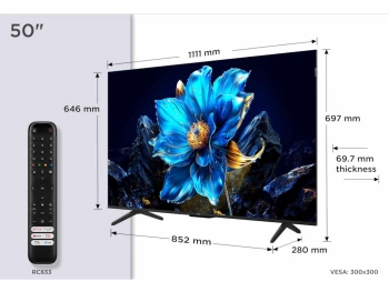 TCL 50"P7K 4K QLED TV 60HzGoogle TV; HDR multi-format;HVA Panel; Game Master; Dolby Atmos;