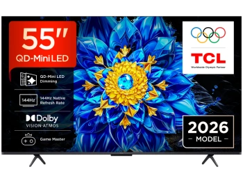 TCL 55"P8L 4K QLED Google TV;QD-Mini LED Dimming 144Hz(288Hz FHD), D.Atmos, D.Vision 450 nits