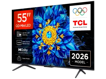 TCL 55"P8L 4K QLED Google TV;QD-Mini LED Dimming 144Hz(288Hz FHD), D.Atmos, D.Vision 450 nits