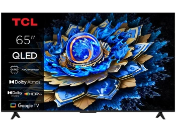TCL 65"T69C 4K QLED Google TV60Hz (120Hz FHD), Dolby Atmos;Dolby Vision, Onkyo 2.0, 350 nits