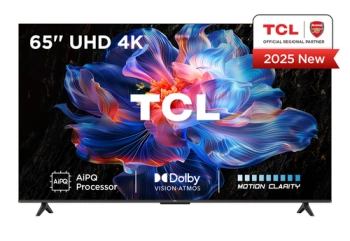 TCL 65"V6C 4K TV Google OSHDR10 HVA Panel Motion ClarityDolby Audio; AiPQ Processor;