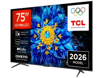TCL 75"P8L 4K QLED Google TV;QD-Mini LED Dimming 144Hz(288Hz FHD), D.Atmos, D.Vision 450 nits