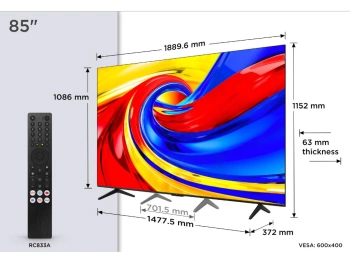 TCL 85"P7L 4K QLED TV 60Hz