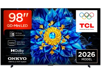 TCL 98"P8L 4K QLED Google TV;QD-Mini LED Dimming 144Hz(288Hz FHD), D.Atmos, D.Vision 450 nits