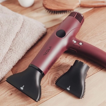 TESLA Fen za kosu DRH500BBD 2200W / HAIRDRYER / Bordo / LED Display