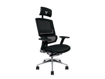 Thermaltake CyberChair E500Gaming stolica, Mesh/mrežasti,Crna boja, podesivi naslonjači za ruke