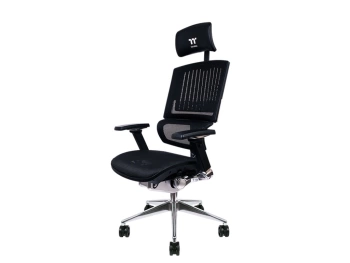 Thermaltake CyberChair E500Gaming stolica, Mesh/mrežasti,Crna boja, podesivi naslonjači za ruke