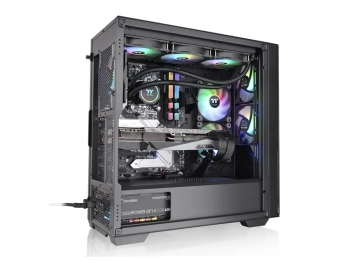 Thermaltake Divider 370 ARGB Mid tower, tempered glass, 3x 120mm ARGB PWM fan