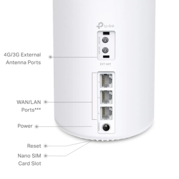 TP-Link Deco X10-4G (1-PACK) 4G+ AX1500 Whole Home Mesh Wi-Fi 6 System