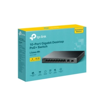 TP-Link TL-LS1210GP 10-Port Gigabit Switch 8-Port PoE+
