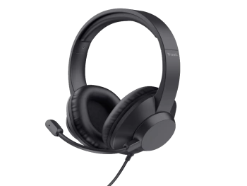Trust Ayda MAX USB slušalice,over-head, žičane, USB-C,USB-A, stereo, crne