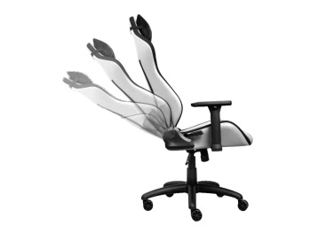 Trust GXT 714W gaming stolica RUYA, crno-bijela, udobna,podesiva, ergonomska, eko materijal